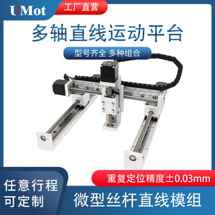 Module Screw Linear Slide Rail Miniature Xyz Two or Three Axis Motion Reciprocating Precision Mobile Workbench