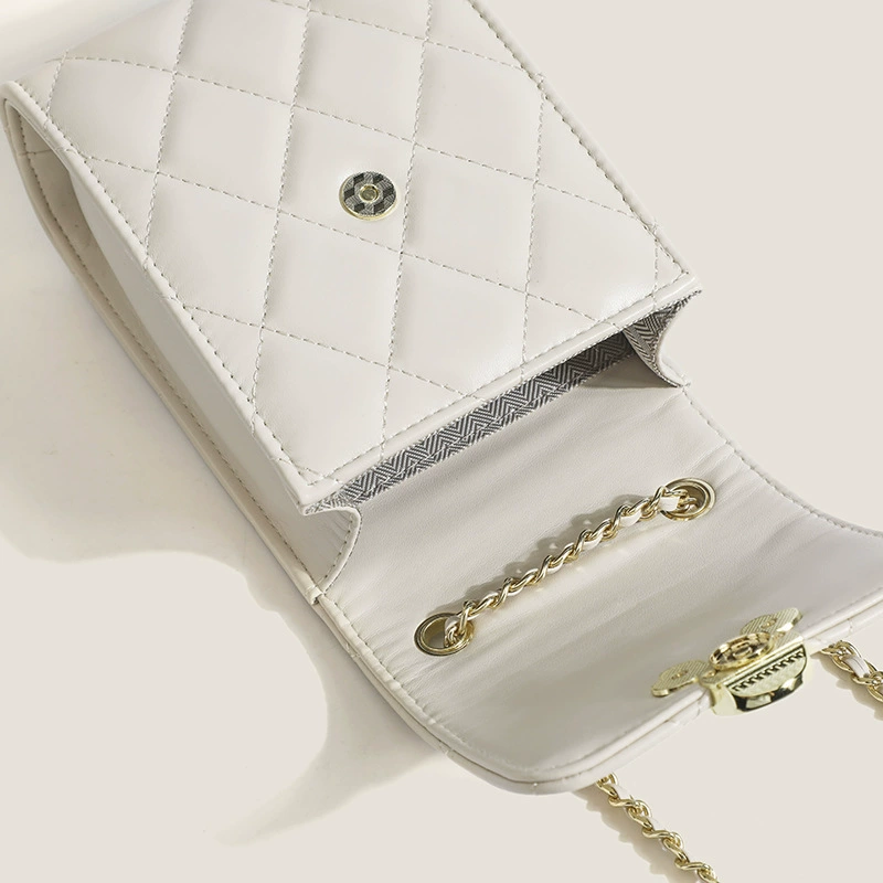 Стильная сумка на плечо, цепь, маленькая сумка, городской стиль, стиль Chanel, цепочная сумка, премиум