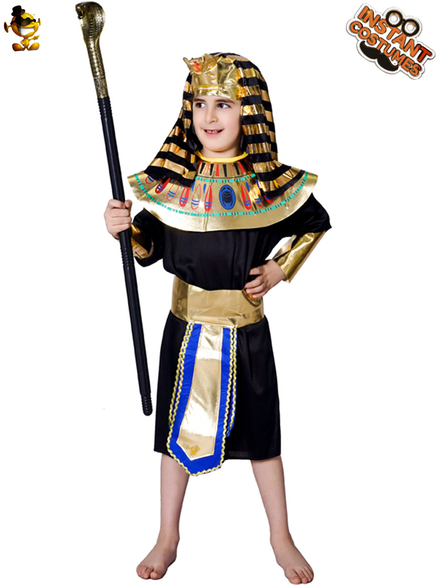 Partido niños faraón egipcio traje de Halloween Rey Príncipe partido ropa Cosplay rendimiento
