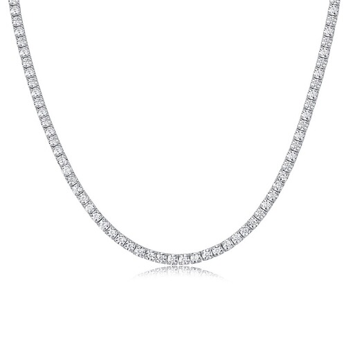 S925 silver necklace moissanite galaxy necklace women's cross-border new tennis chain Guangzhou factory
