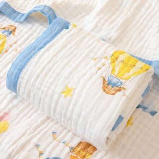Bath Towel Newborn Baby Type a Cotton Gauze 6-Layer Gauze Blanket Super Soft Absorbent Kidsren's Bath Towel Baby Blanket