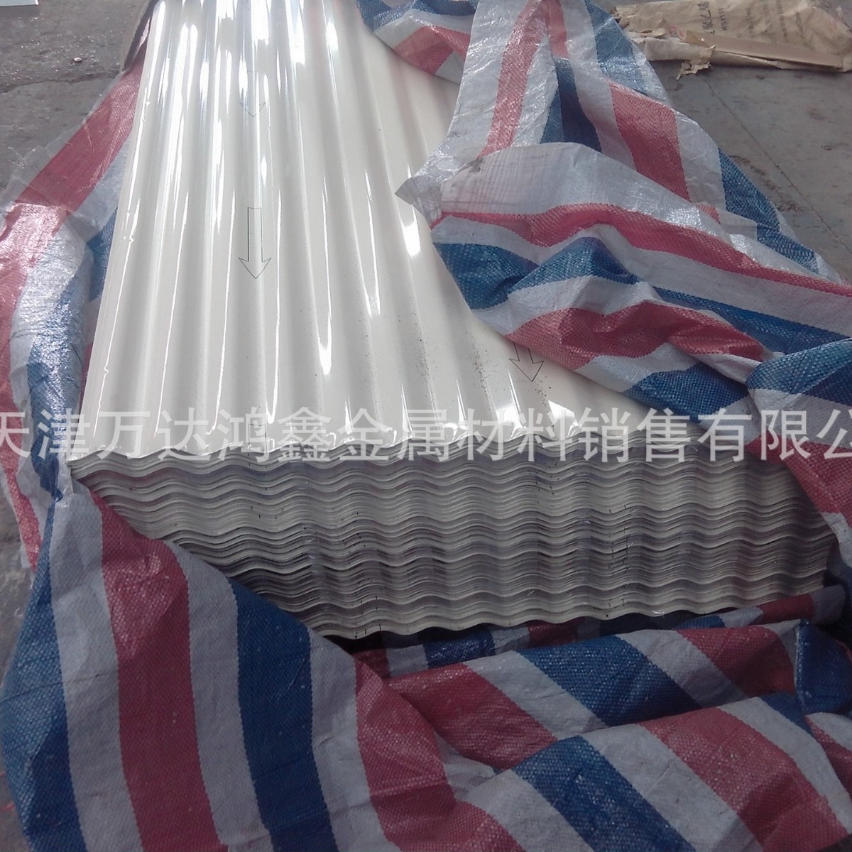 电厂用3003压型铝板，铝合金波纹板厂家，0.7mm管道保温铝皮