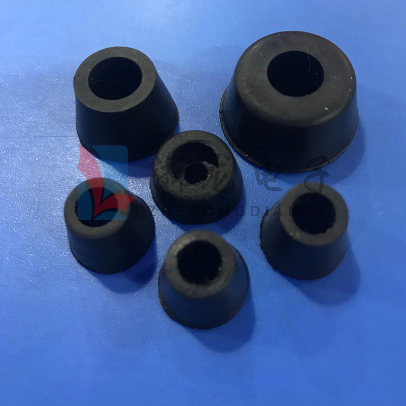 橡胶脚垫 桌椅家具机箱仪器锥形机脚 减震橡胶圆形增高垫脚