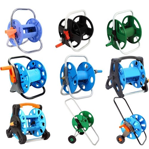 Car wash water pipe storage car water gun storage rack pipe winder coil rack winding reel garden watering flower