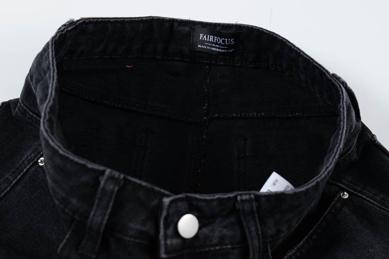 Men's Clothing Street Personality Multi-Pocket Tooling Jeans Men's and Women's Trendy Brand Urban Design Sense Casual All-Match Straight Pants_voghion.com