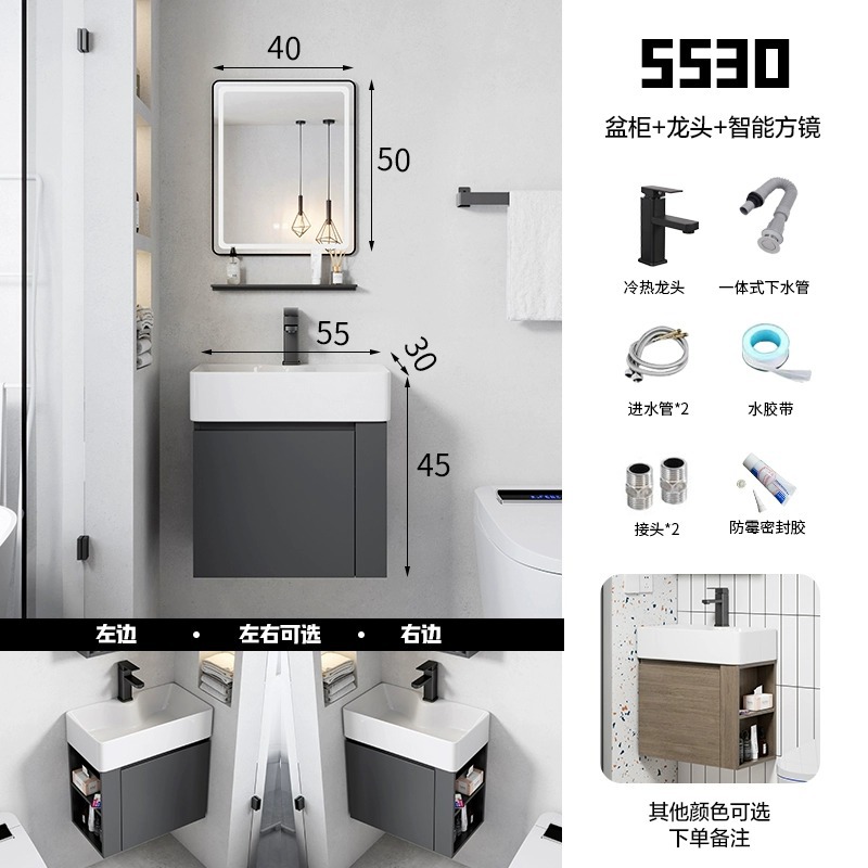 ultra estrecho largo 30cm ancho pared tipo lavabo gabinete combinado baño pequeño lavabo cerámico lavabo lavabo