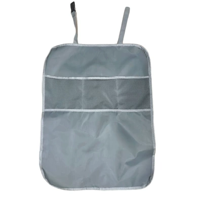 Chair back anti-kick pad Pad, Children's Rear Seat Back - type-e-gray-anti-kick-pad-3-pockets