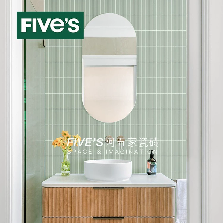 Микроцементная керамическая мозаика с длинной полукруглой поверхностью для фоновой стены в баре, кафе или ресторане, арочные плитки для декора стен