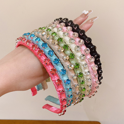 Eurasian fashion heavy work crystal hair clip for women, cross-border new style, palace retro style face washing hair holder, wholesale hair clip