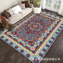 水洗底羊绒地毯跨境波斯客厅茶几防滑地毯家用卧室满铺床边地毯