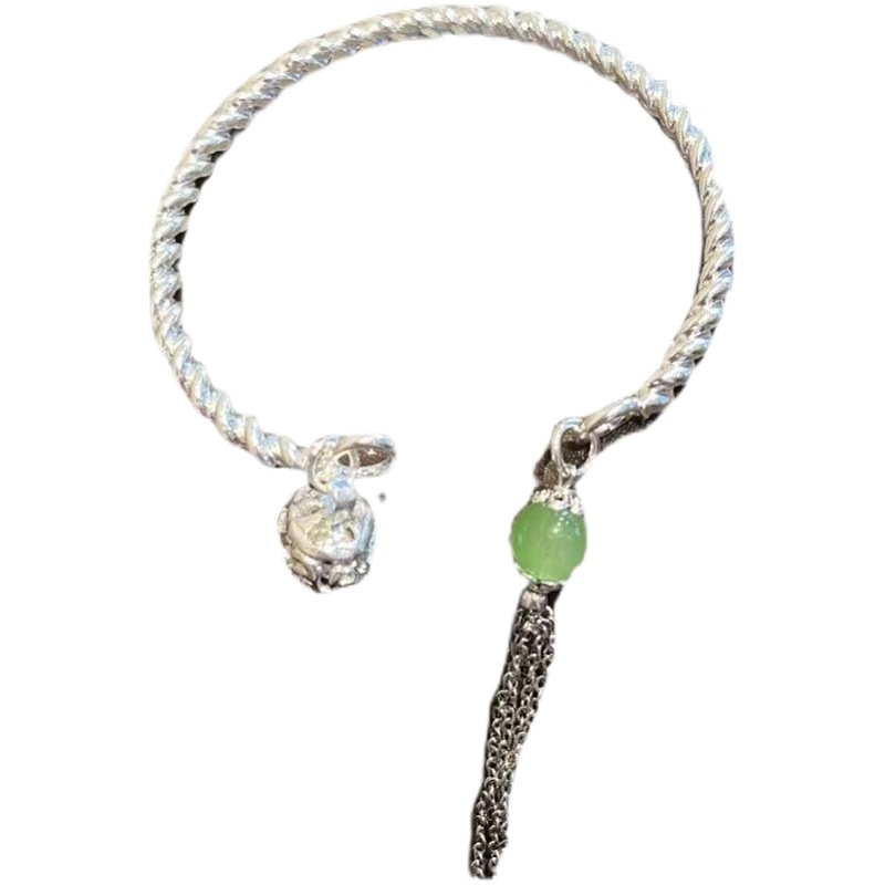 Una borla anillo de un solo paso Palacio Campana pulsera femenina ins nicho diseño estilo chino Bell pulsera novias regalo