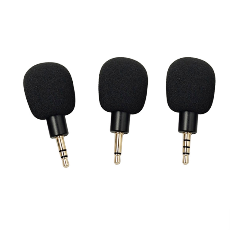 Mini Microphone Sports Camera Slr External Microphone Wireless Expector Outdoor Live Sound Card Direct Plug Microphone