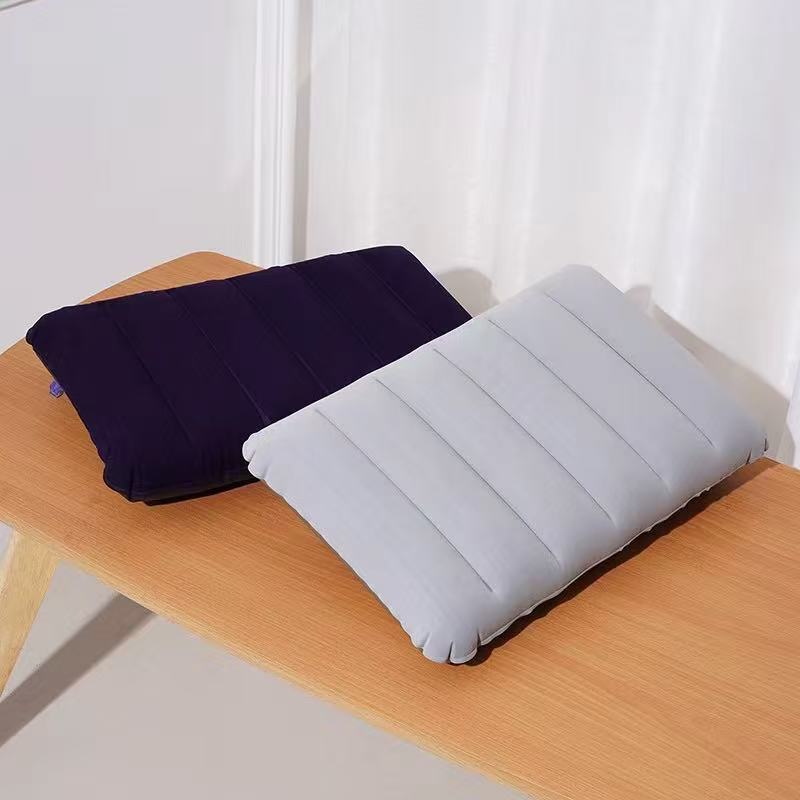 Al aire libre camping cuadrado engrosado almohada de viaje almohada inflable almohada de playa almohada de cuero 85g pvc cojín de cintura