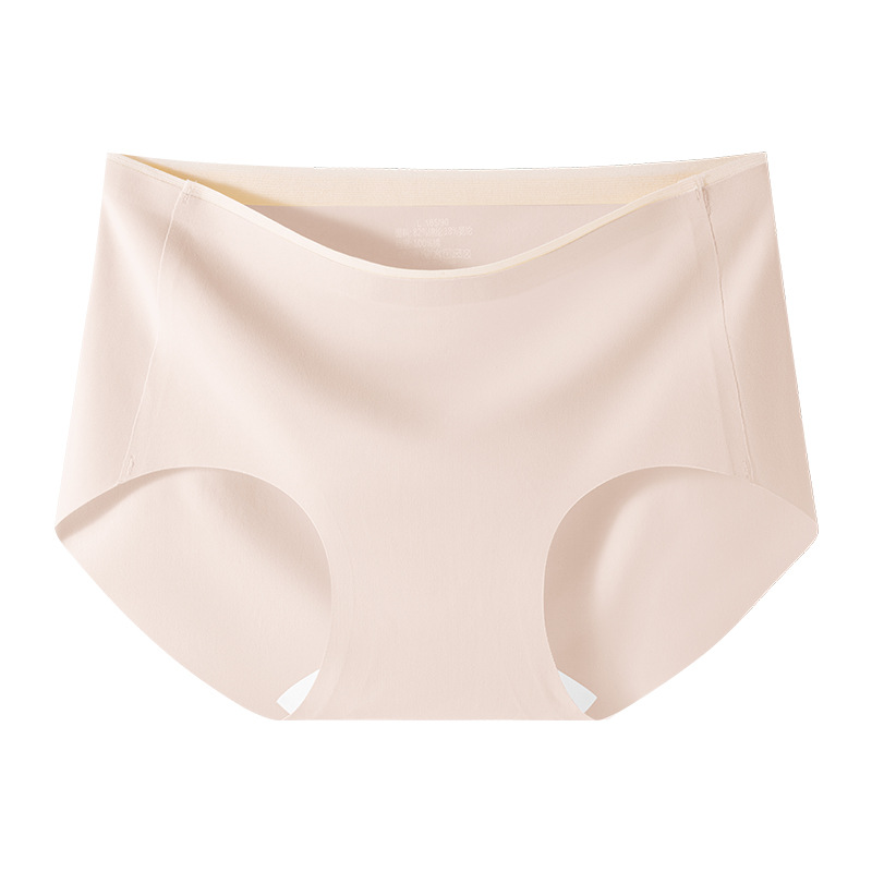 Yoga de seda de hielo sin costuras entrepierna alargada cadera de melocotón deportes entrepierna de algodón puro grado 10A entrepierna antibacteriana cadera anti-pellizco ropa interior de mujer