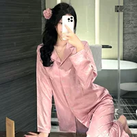 Fuchsia silk summer pijama for beloved, high-end