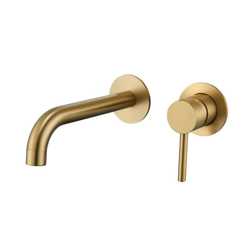 Cross-Border Black Concealed Wall-Mounted Two-Piece Modern Basin Bathroom Basin Faucet Basin Faucet Manufacturer Wholesale Cross-Border Black Concealed Wall-Mounted Two-Piece Modern Basin Bathroom Basin Faucet Basin Faucet Manufacturer Wholesale