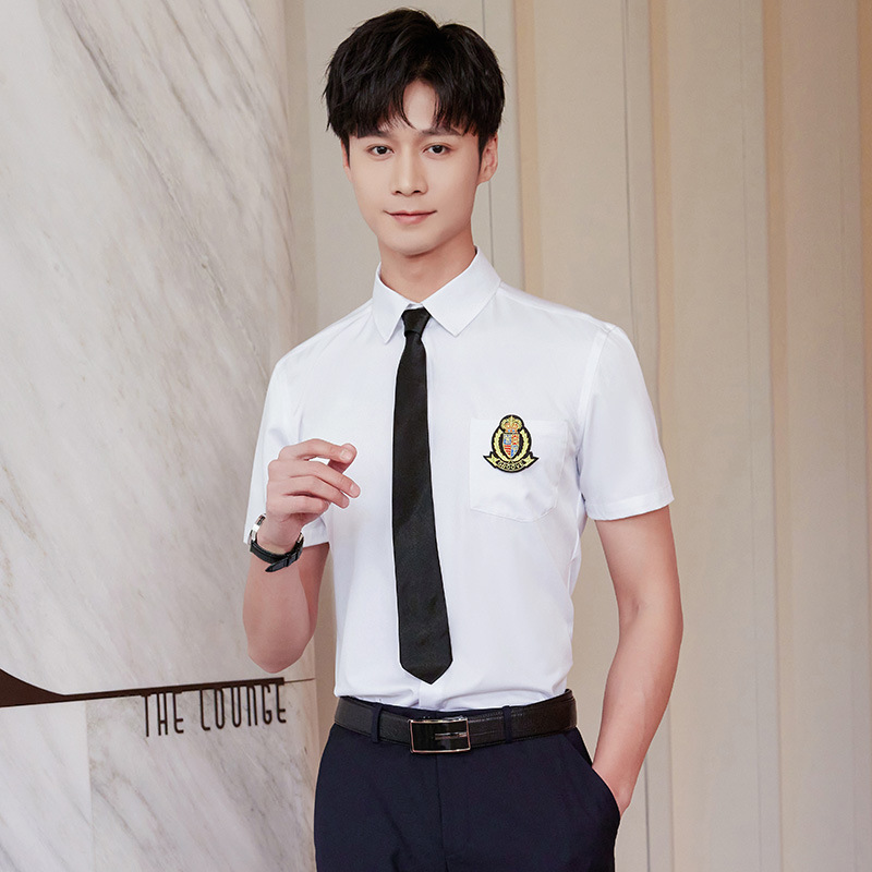 2025 new men's shirt suit bar ktv billiards electric competition club front desk clerk overalls men