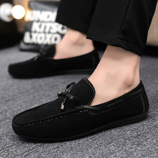 Cross-border Daifa Summer Bean Shoes Men's Breathable Lazy Footwear One-step Casual Shoes Trendy All-match Work Shoes
