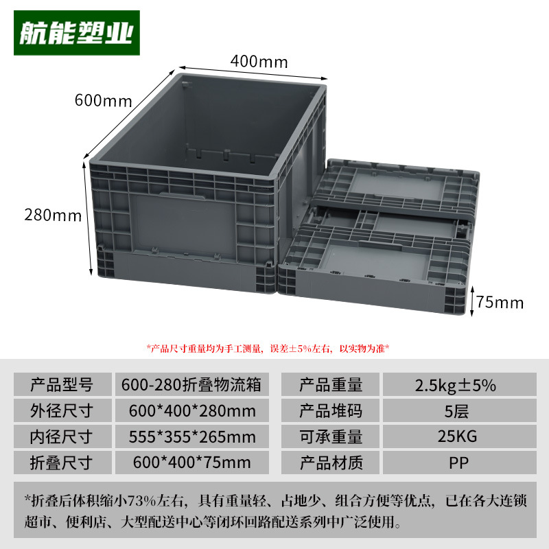 -5899.999999999--179.999999999% off 스택 물류 상자 [회색]