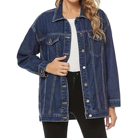 Retro Denim Jacket Women's 2025 Autum European and American New Fashionable Lapel Loose Casual Washed Jacket Top
