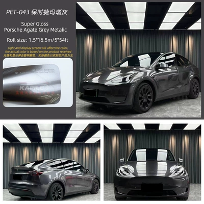Auto Color Change Film Full Car Body Film Car - porsche-agate-gray-15217m