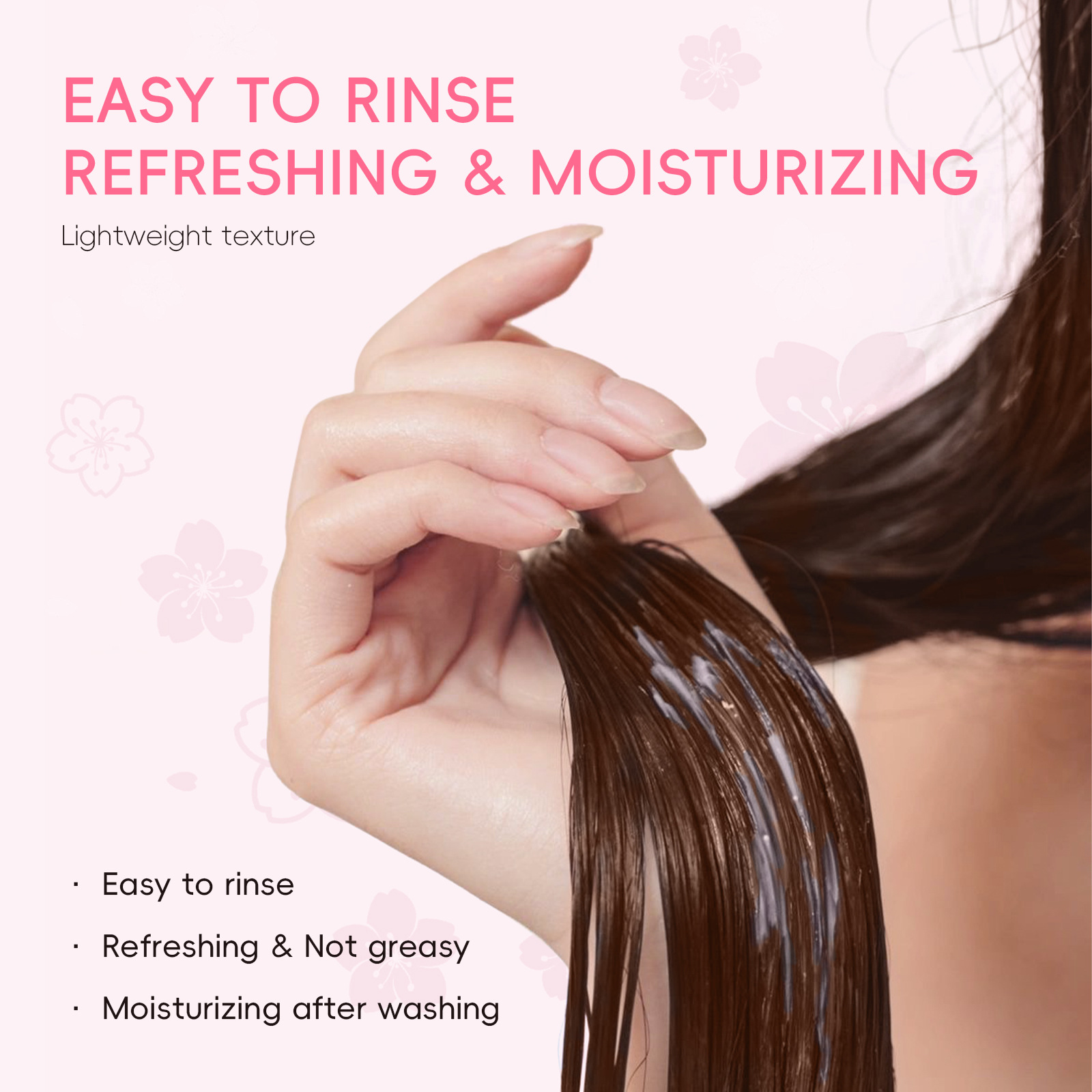 Cross-border LAIKOU Cherry Blossom Conditioner 100ml, Smooth Hair, Moisturize split ends, factory in stock wholesale undefined