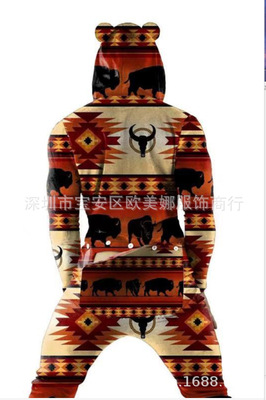 The new spot 2020 winter Europe and America men's wear printing Youth Popular Men's leisure time Home one-piece garment