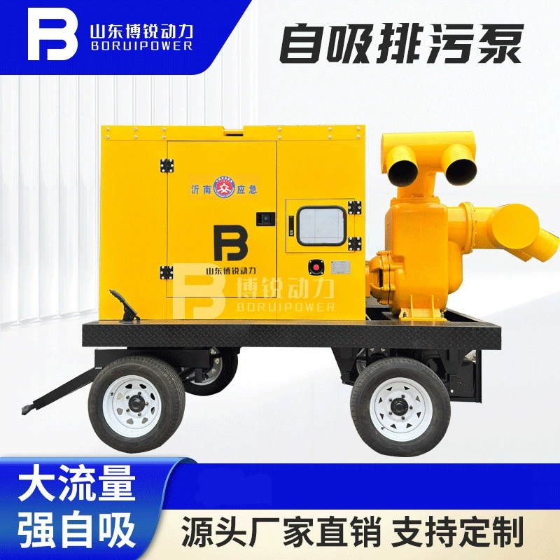 1000 кубических метров большого расхода мобильного насоса для предотвращения наводнений