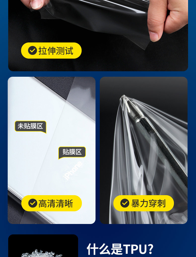 Suitable for 21-23 Models of Hyundai Tucson L Interior Tpu Protective Film, Central Control Tpu Transparent Film, Navigation Tempered Film, Car