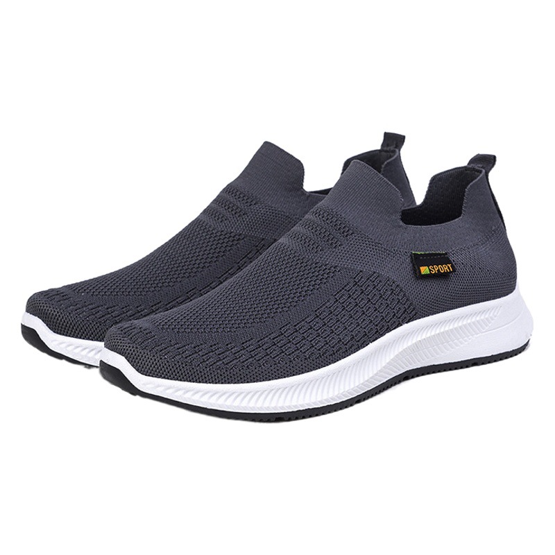 Foreign Trade 2025 New Summer Sports and Casual Shoes, Breathable Cloth Shoes for Middle-Aged and Elderly People, Sock Mouth, Thin Style for All Seasons