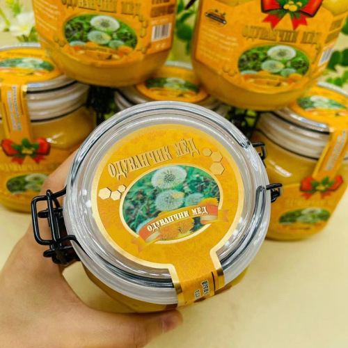 Russian imported golden dandelion honey 1000g bottled honey office snack drink