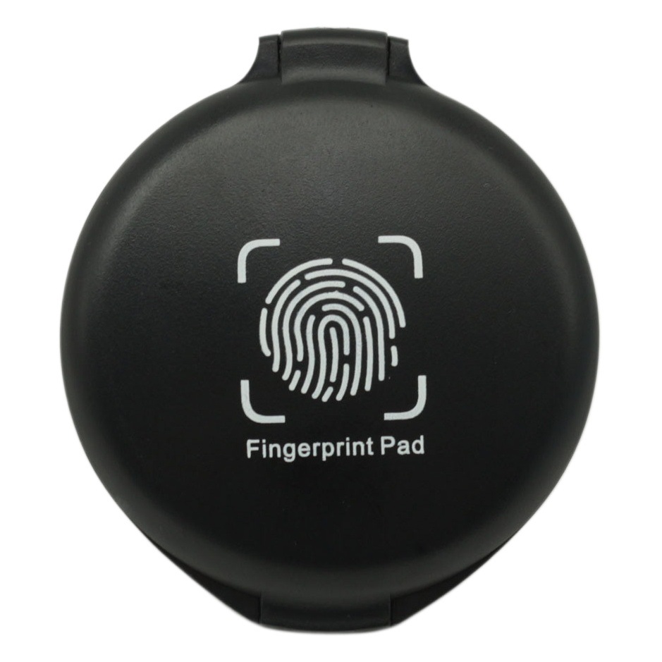 Mesa portátil de impresión de huellas dactilares mini HD Contrato de almohadilla de tinta de secado rápido rojo azul negro sello desechable