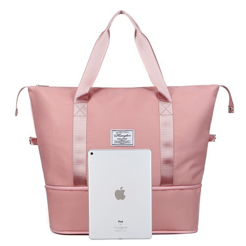 Large Capacity Expandable Wet and Dry Separation Fitness Bag Short Trip Bag Women's Sports Yoga Bag Maternity Storage Luggage Bag