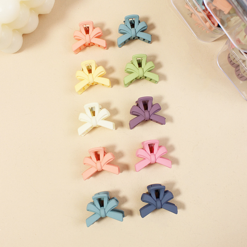 Transfronterizo de color sólido mini clip caramelo enlatado horquilla accesorios para el cabello de los niños simple todo partido macaron chica de agarre del cabello