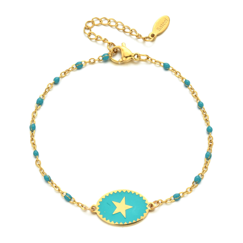 Simple Style Star Stainless Steel Bracelets In Bulk display picture 3