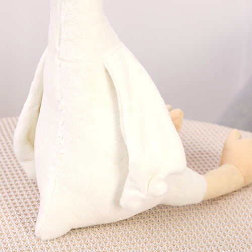 New Style Big Goose Doll Plush Toy Creative Simulation White Swan Stuffed Toy Children's Girls' Comfort Pillow Cloth Doll