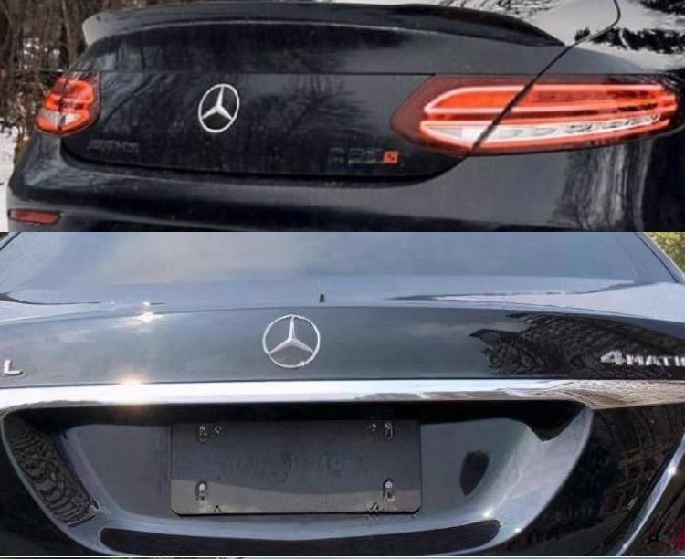 Mercedes-Benz three-pointed emblem, W176 A45 A180 A200 A260 A220, rear round emblem, car emblem, rear tail emblem