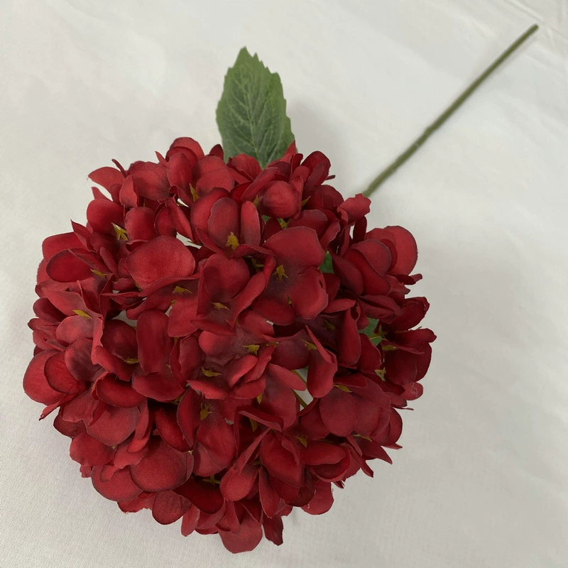 Artificial Hydrangea (Zi Yan) Single Head, Realistic Silk Flower, Multi-Color Options