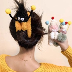 道化師の超萌え趣味のかわいいぬいぐるみのアイデア秋冬の新型サイズのサメのヘアピンの後頭部の毛のクリップの女性