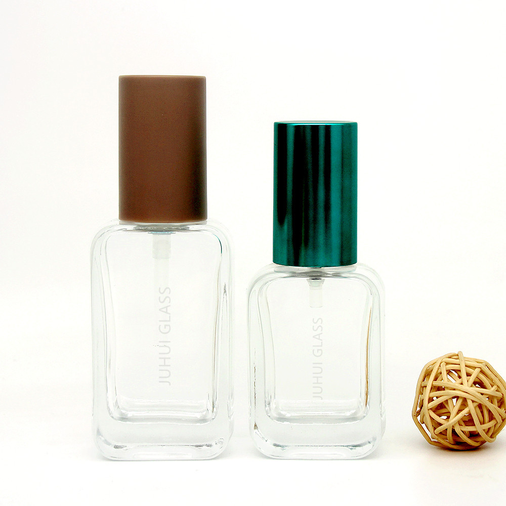 新款50ml扁方形粉底液玻璃瓶遮瑕BB霜按压泵分装瓶30ml喷雾香水瓶