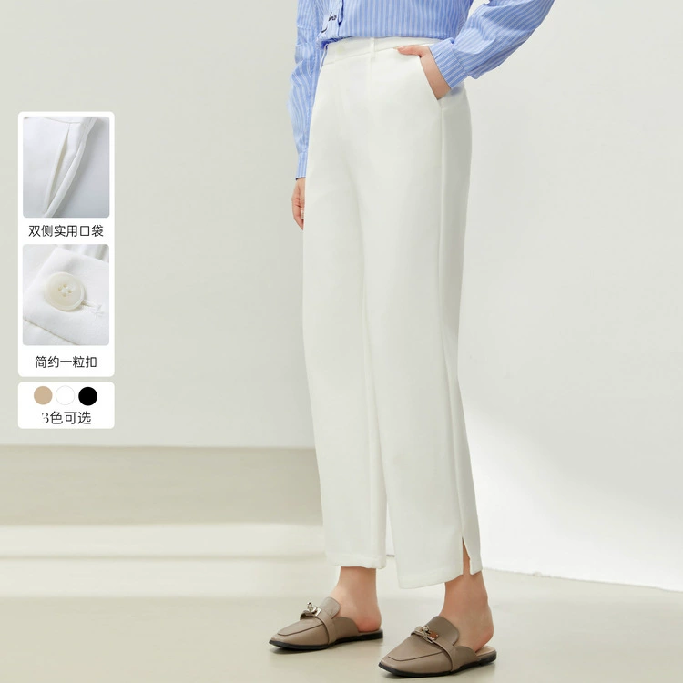 [Удобная и эласткая талия, дикие тонкие укороченные брюки] Funny Show большой размер женский толстый mm2025 весенний новый