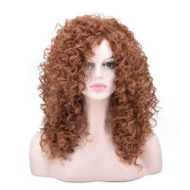 欧美假发头套黑人非洲小卷发高温丝短款批发供货一件代发