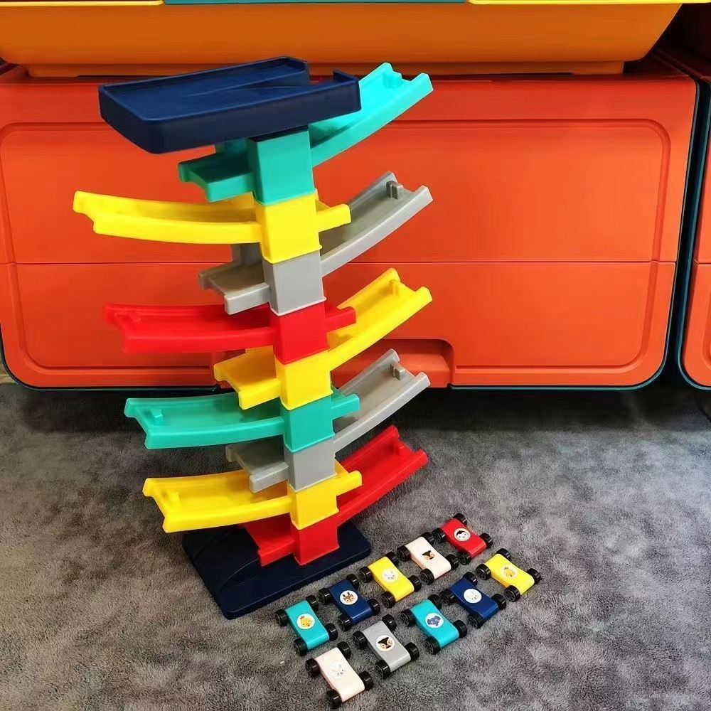 10 층, 9 트랙, 10 대의 트롤리 [스티커 보내기]]