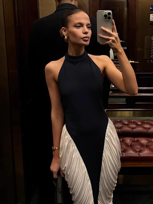 Summer elegant sexy fitted dress