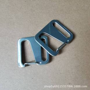 Thickened 304 Stainless Steel Webbing Buckle, 9-Shaped Metal Buckle, Bag Webbing Accessory, Spring Hook, G-Shaped Buckle for Load Reduction