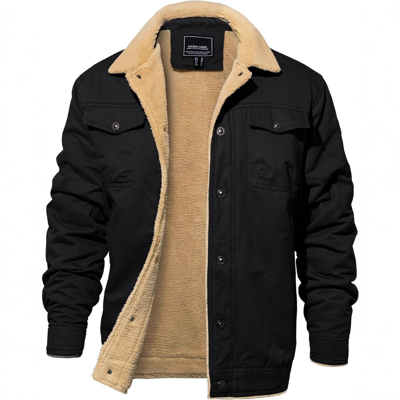 Eklentson Men's Winter Jacket Coat Thick Warm Cotton Thermal Fleece Lined Heavyweight Hooded Sweatshirt Eklentson Men's Winter Jacket Coat Thick Warm Cotton Thermal Fleece Lined Heavyweight Hooded Sweatshirt