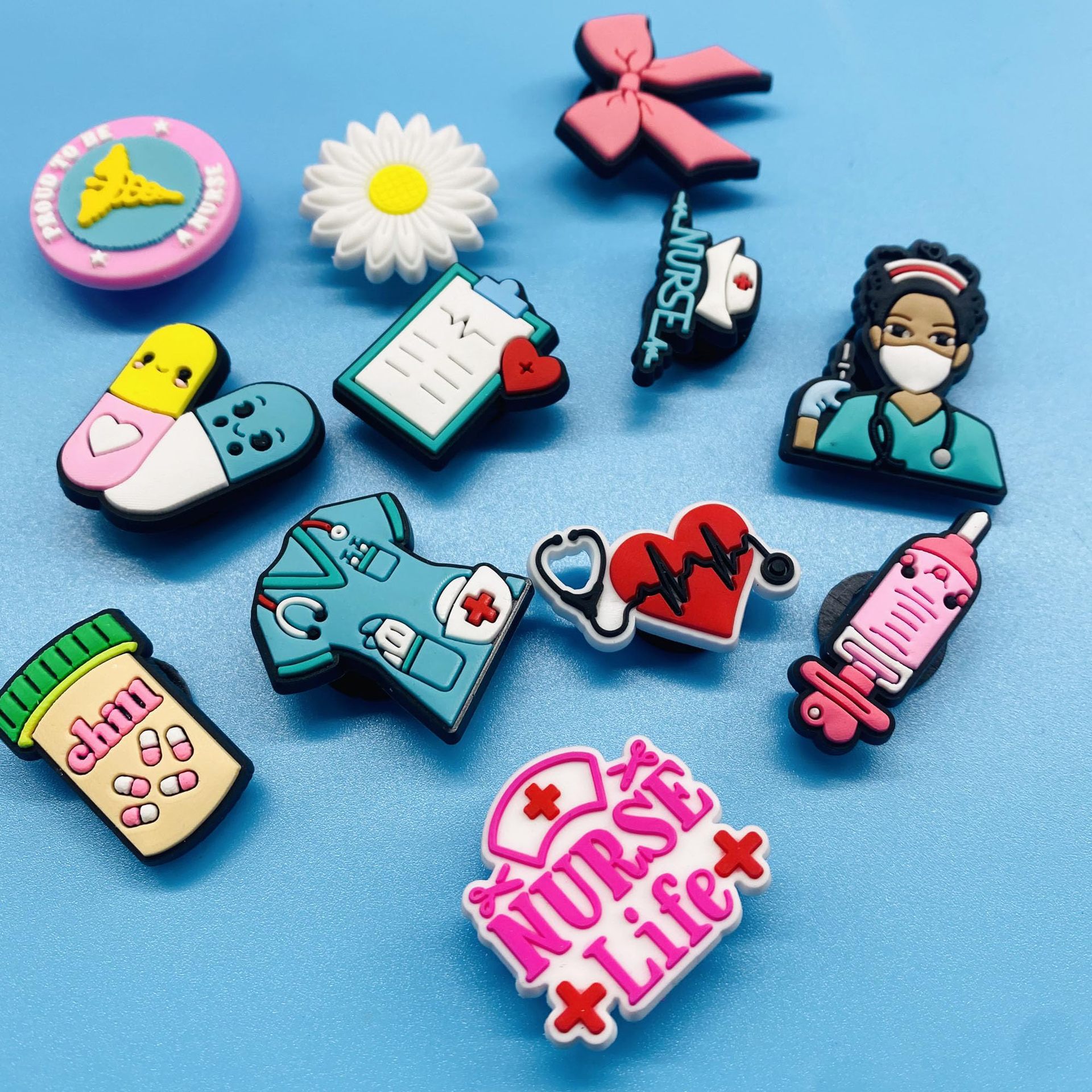 Bolso casual flor niña negra agujero bolsa accesorios bolso de playa bogg accesorios de bolso bogg decoración zapatos estándar grande flor