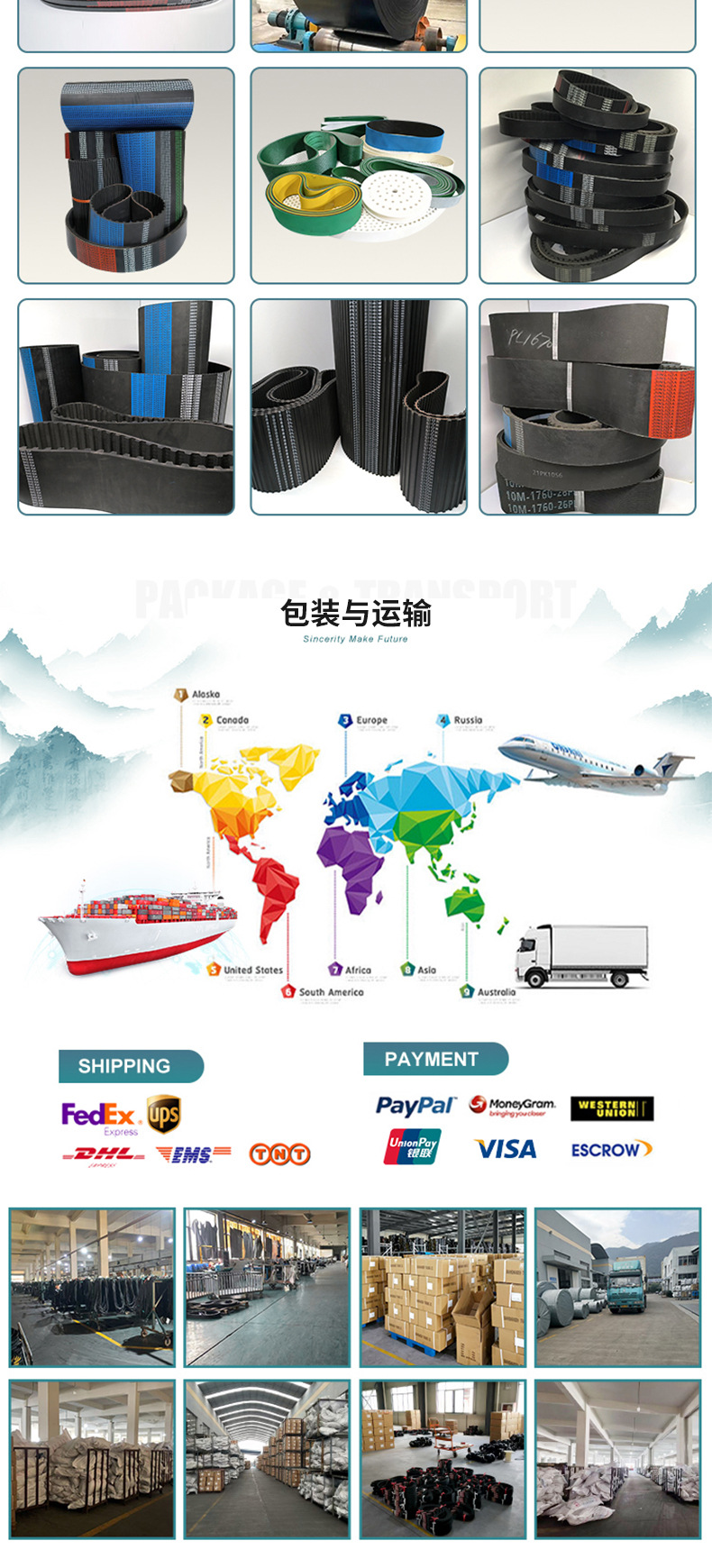 Jinlida Rubber Transmission Belt Toothed Belt 15X1015 to 1400 Printing Packaging Machinery Manufacturing Industry Automotive