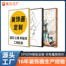 来图定制现代家居装饰画酒店民宿样板间挂画艺术背景墙面壁画订制