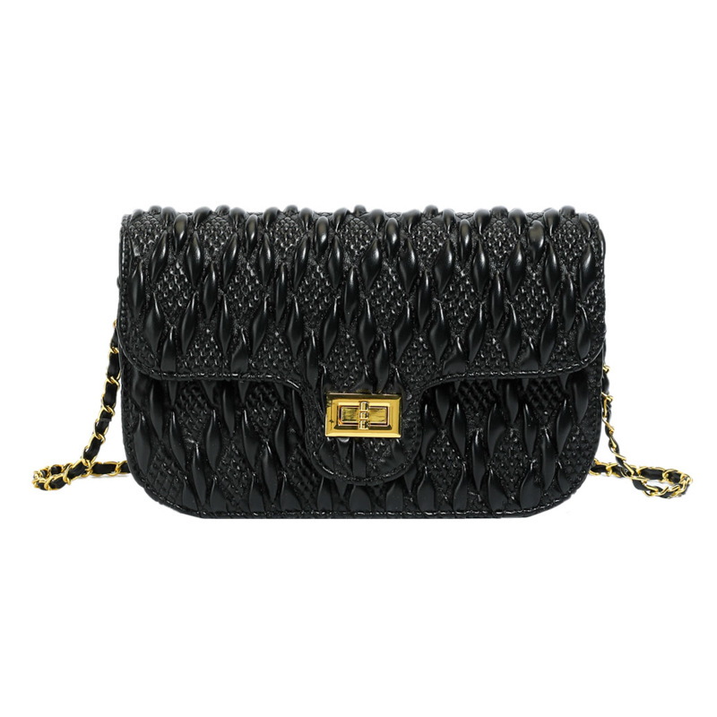 Bagos de viento de fragancia para mujeres 2025 nuevo estilo nuevo nicho francés diseño universal bolso de cadena de diamante bolso de hombro